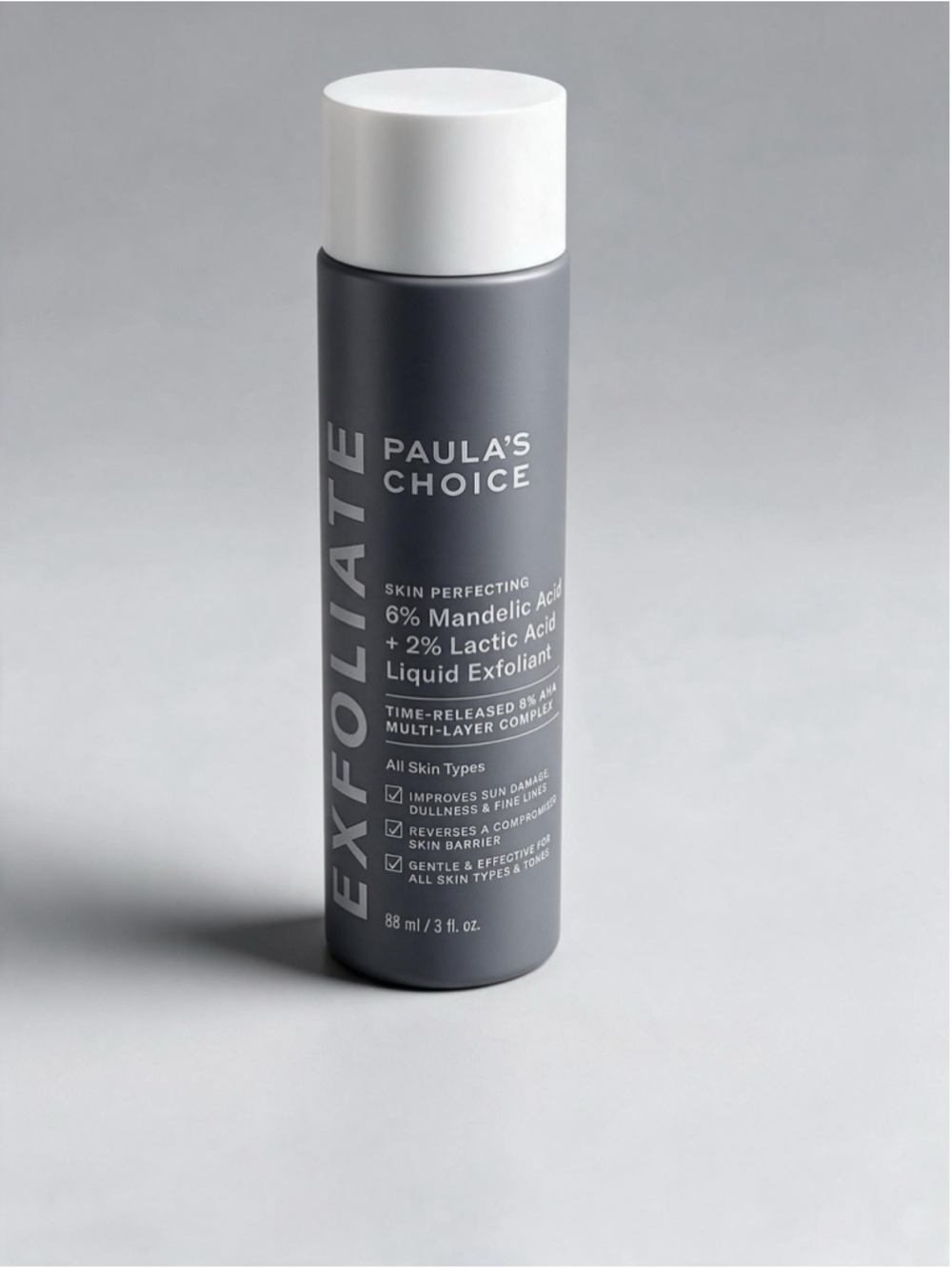 Paula’s Choice Skin Perfecting 6% Mandelic + 2% Lactic Acid Exfoliant 3 oz New